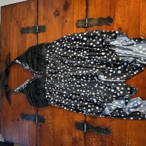 New! Polka dot swim dress halter.